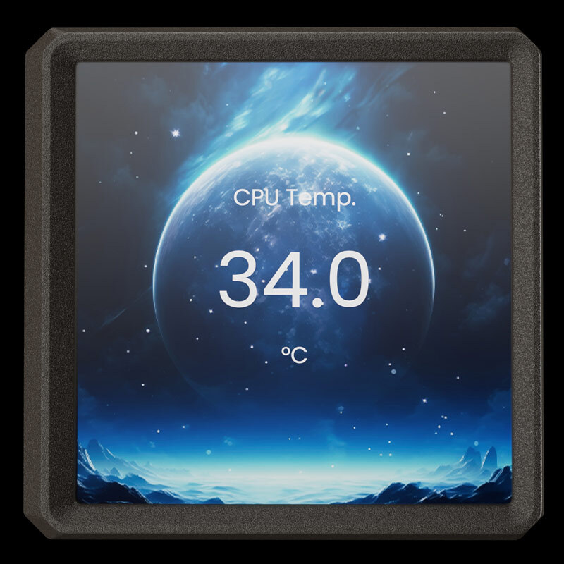 خنک کننده مایع پردازنده گیم دیاس Aura GL240 LCD ARGB Black - 7