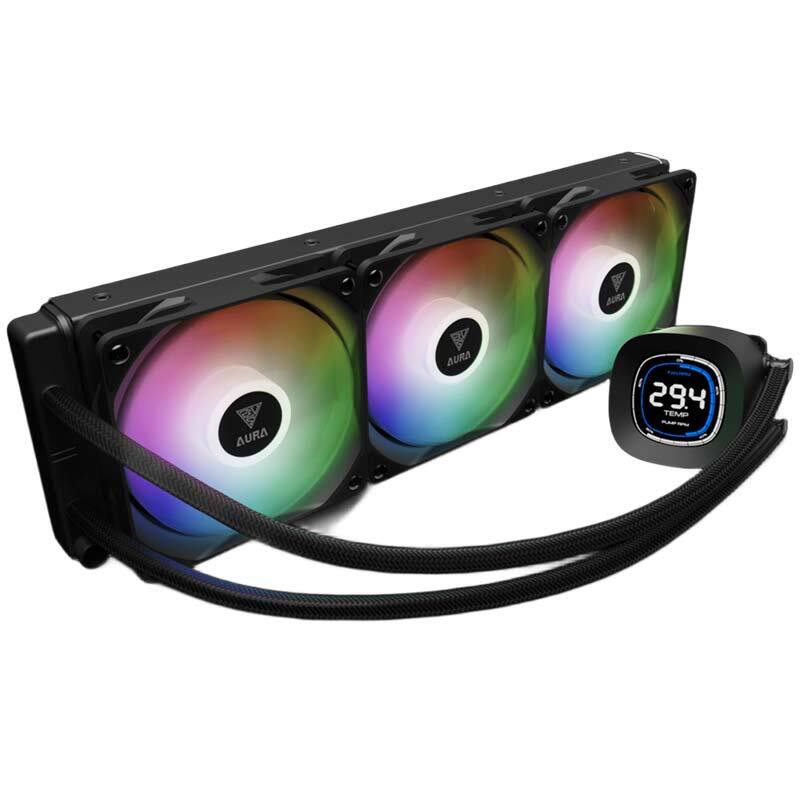 خنک کننده مایع پردازنده گیم دیاس Aura GL360 Digital ARGB Black - 2