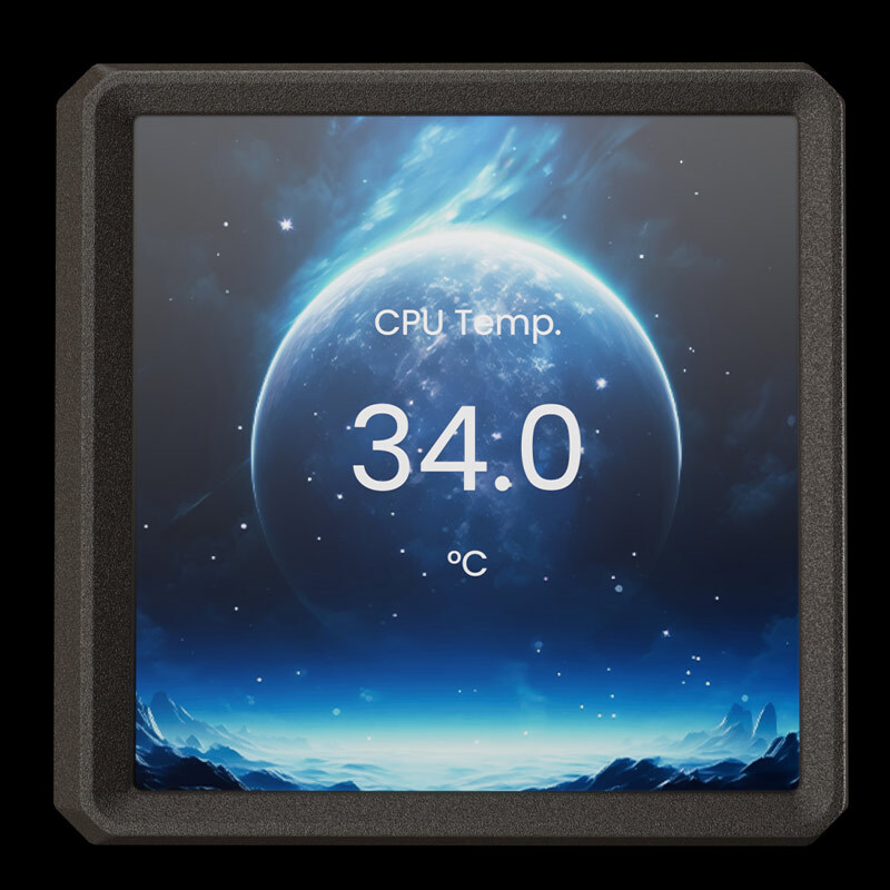 خنک کننده مایع پردازنده گیم دیاس Aura GL360 LCD ARGB Black - 6