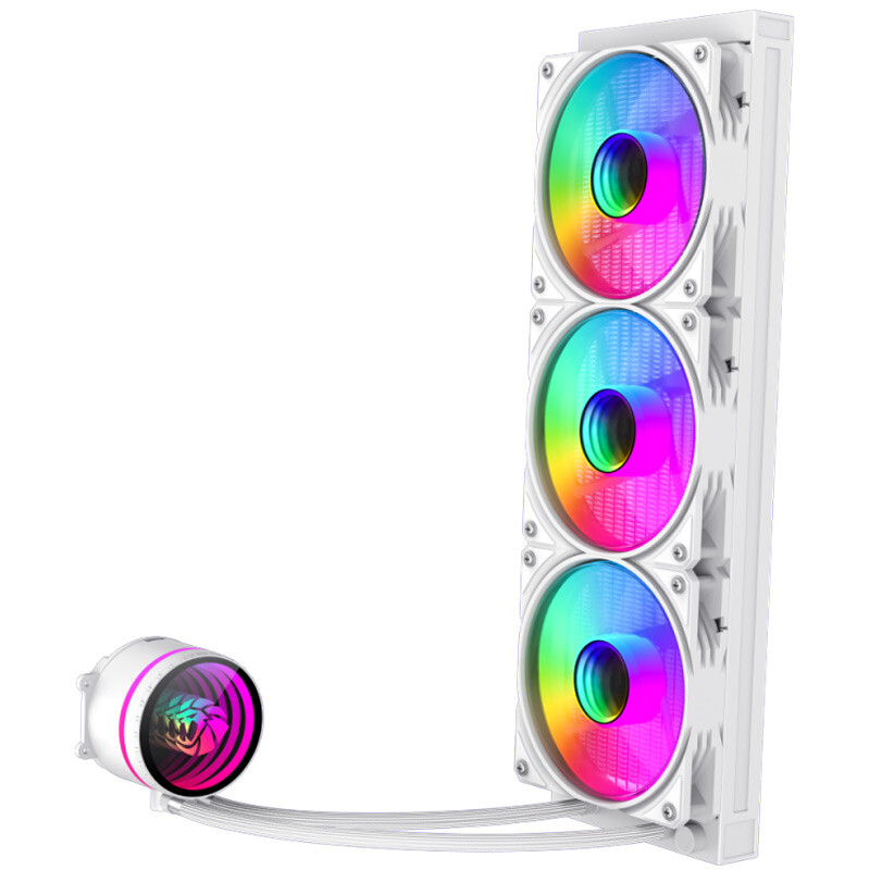 خنک کننده مایع پردازنده گیم مکس Iceburg 360 Infinity WH ARGB - 3