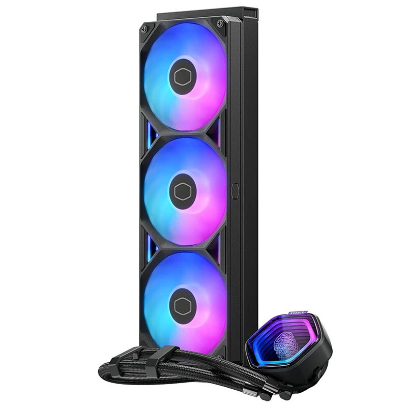 خنک کننده مایع پردازنده کولر مستر MasterLiquid ATMOS II Series 360 Black - 3