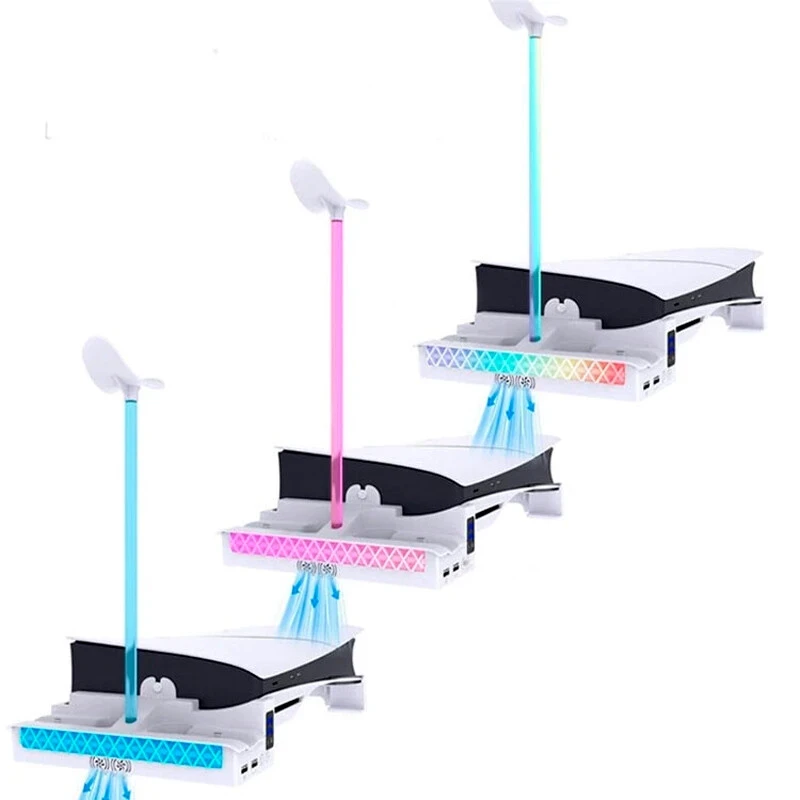خنک کننده و شارژر دسته PS5 Slim/Pro پی جی تک GP-533S - 3