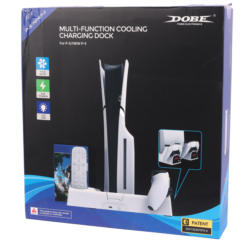 خنک کننده و شارژر دسته PS5/PS5 Slim دابی P-5 TP5-3532B - 2