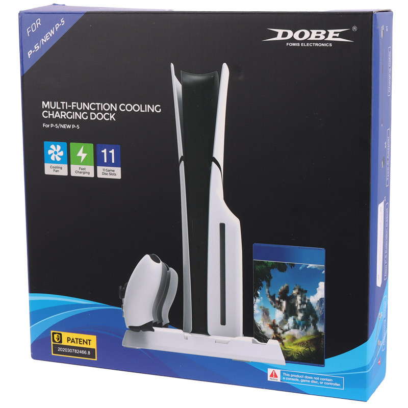 خنک کننده و شارژر دسته PS5/PS5 Slim دابی P-5 TP5-3537B - 2
