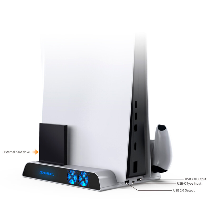 خنک کننده و شارژر دسته PS5/PS5 Slim/Pro دابی TP5-0599B - 7