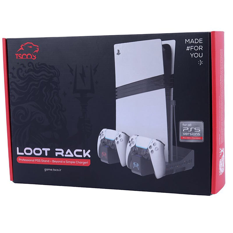 خنک کننده و شارژر دسته PS5/PS5 Slim/PS5 Pro تسکو TGS 18 LootRack - 2