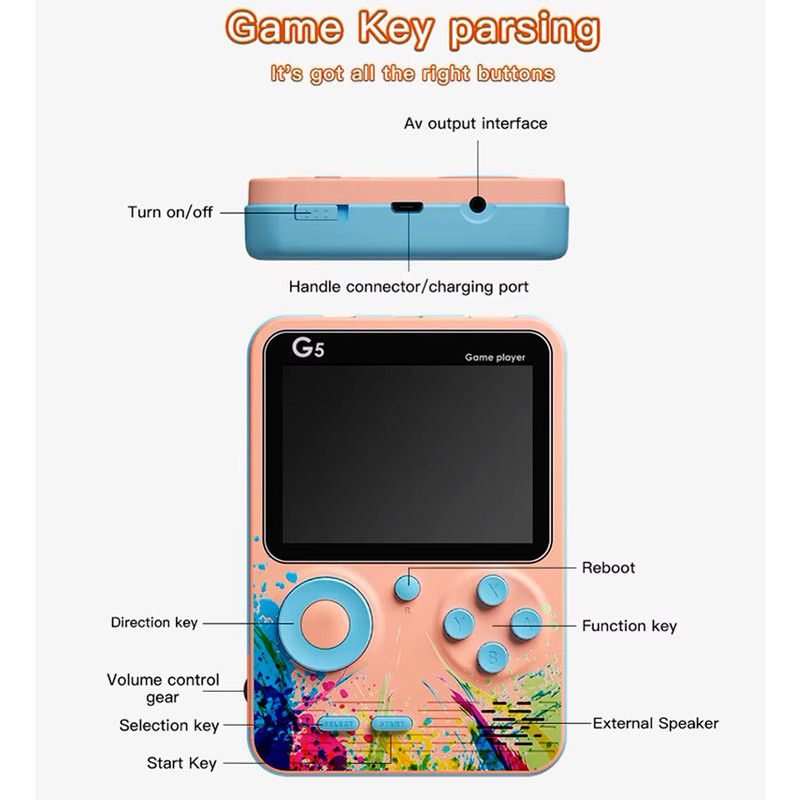 کنسول بازی دستی Game Box G5 - 7