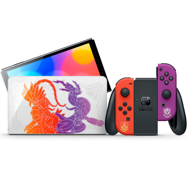 کنسول بازی نینتندو Nintendo Switch OLED Pokemon Scarlet and Violet Edition 4GB 64GB استوک - 2
