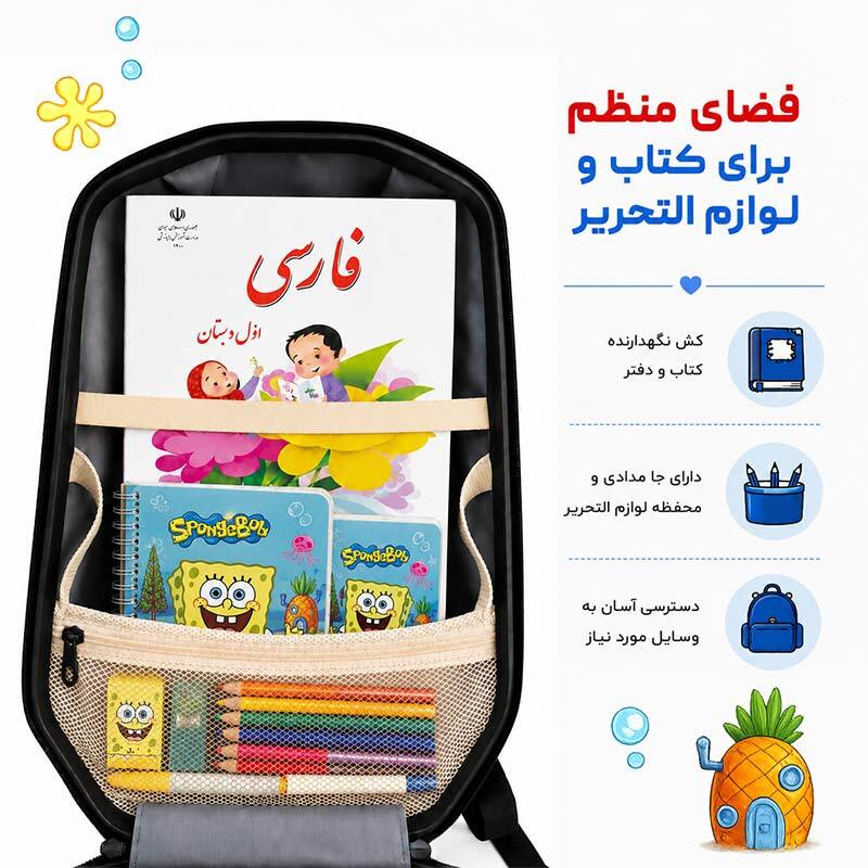 کوله پشتی مارینوکس مارول MS1050 طرح باب اسفنجی - 7