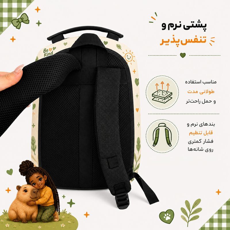 کوله پشتی مارینوکس مارول MS1050 طرح دختر - 2