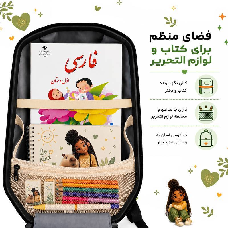 کوله پشتی مارینوکس مارول MS1050 طرح دختر - 5