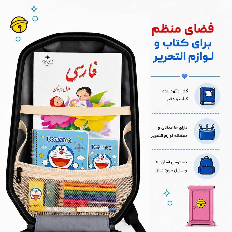 کوله پشتی مارینوکس مارول MS1050 طرح دوریمون - 6