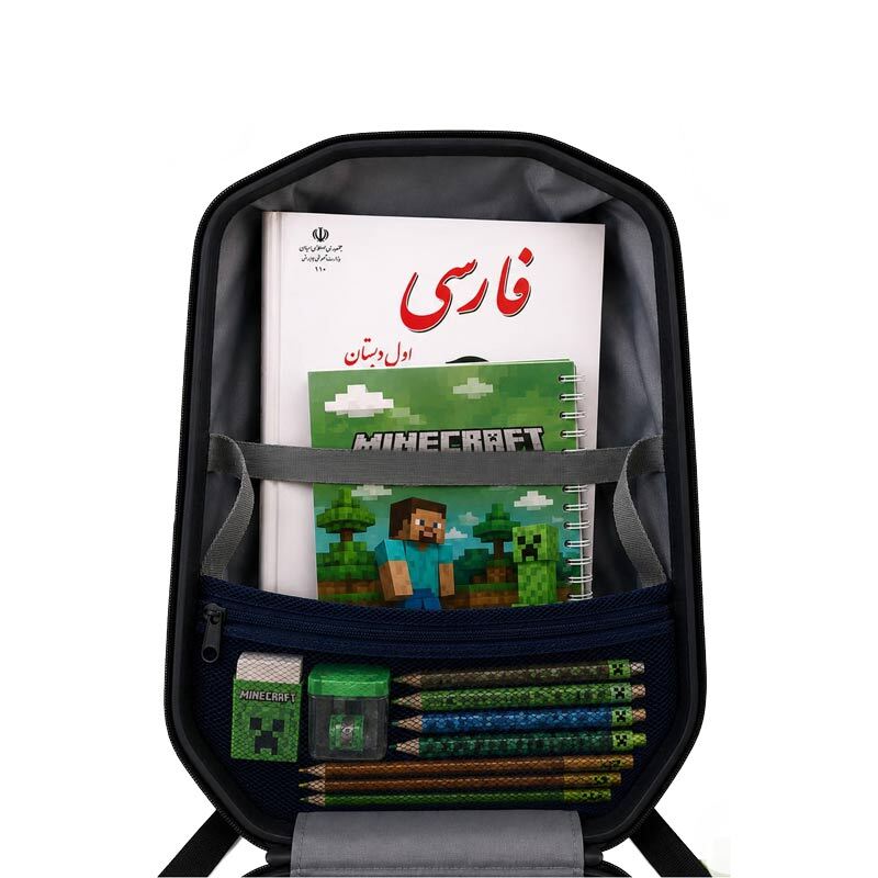 کوله پشتی مارینوکس مارول MS1050 طرح ماینکرفت سبز - 5