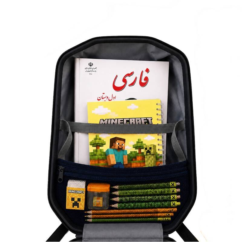 کوله پشتی مارینوکس مارول MS1050 طرح ماینکرفت زرد - 8