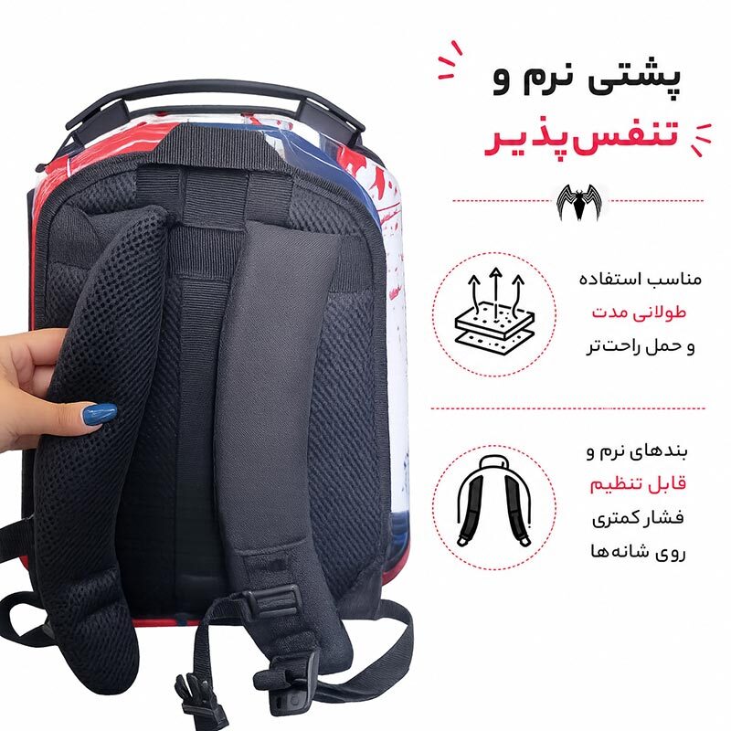 کوله پشتی مارینوکس مارول MS1050 طرح ونوم - 5