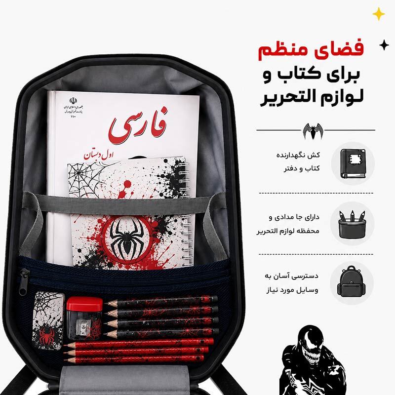 کوله پشتی مارینوکس مارول MS1050 طرح ونوم - 7