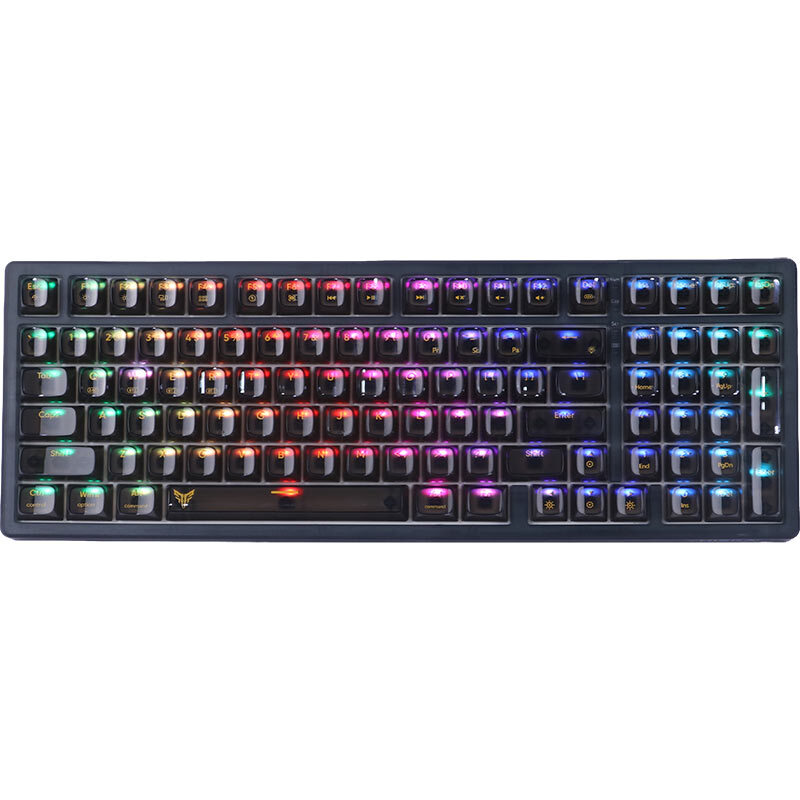 کیبورد بی سیم گیمینگ هیسکا Crystal Knight HX-KEG460 - 3