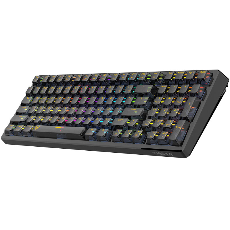 کیبورد بی سیم گیمینگ هیسکا Crystal Knight HX-KEG460 - 4