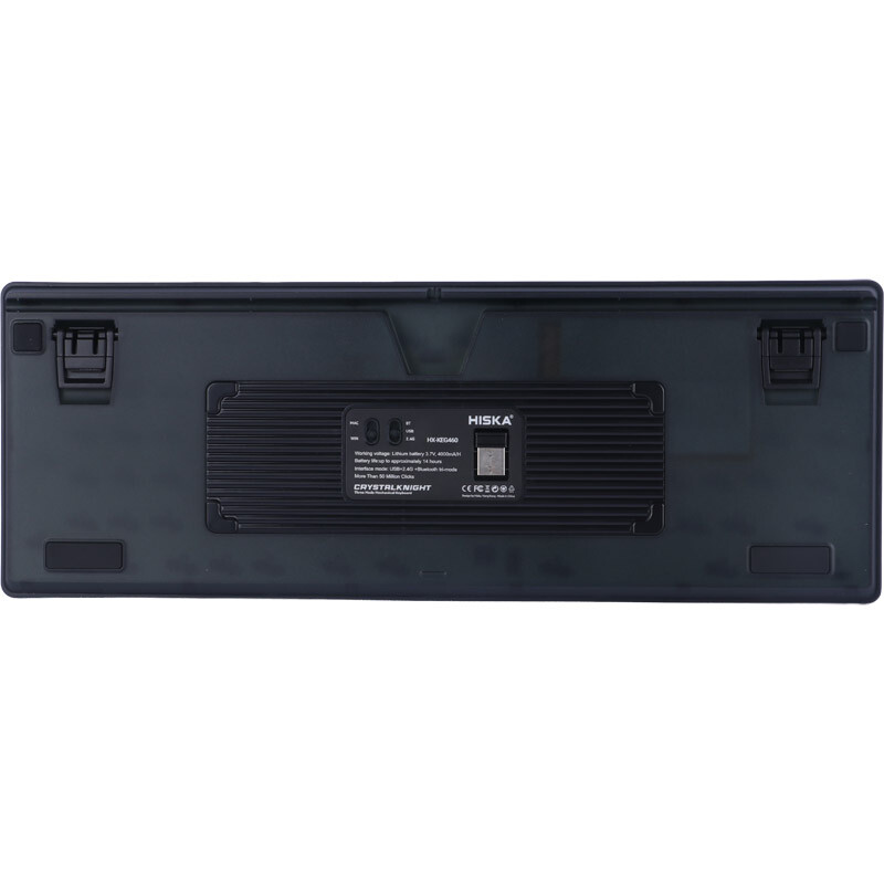 کیبورد بی سیم گیمینگ هیسکا Crystal Knight HX-KEG460 - 8