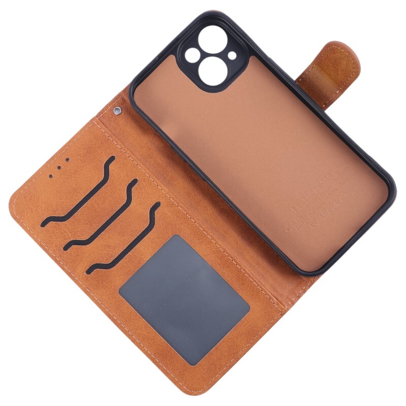 کیف چرمی مگنتی آیفون iPhone 15 محافظ لنزدار - 2