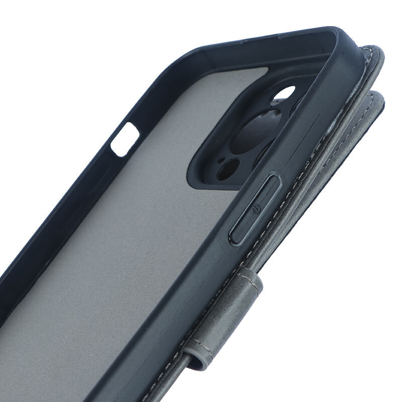 کیف چرمی مگنتی آیفون iPhone 15 Pro Max محافظ لنزدار - 5