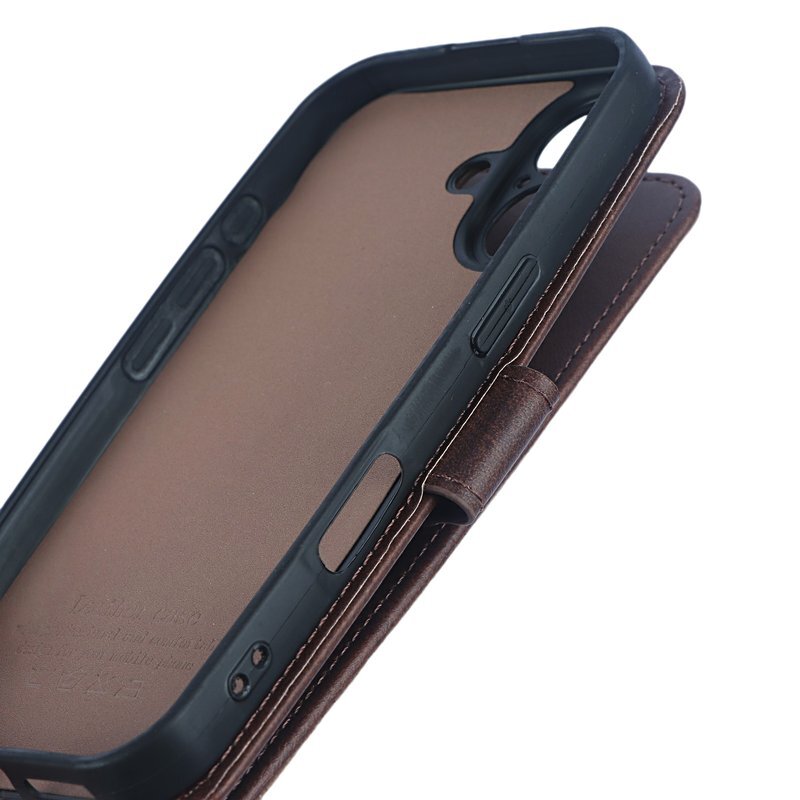 کیف چرمی مگنتی آیفون iPhone 16 محافظ لنزدار - 5