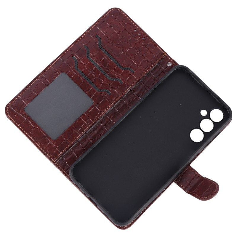کیف چرمی مگنتی پوست ماری محافظ لنزدار سامسونگ Galaxy A24 4G - 6