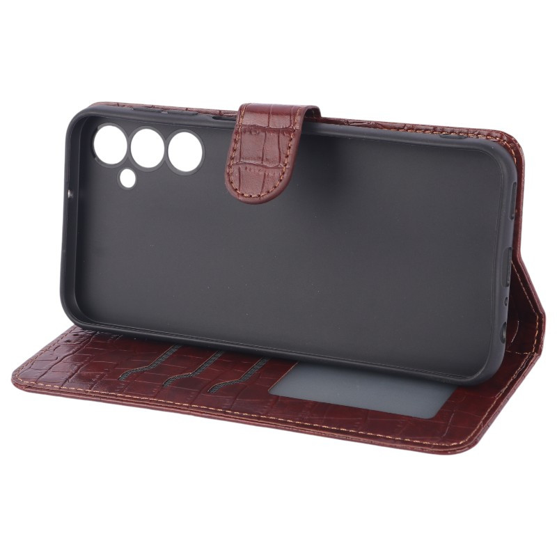 کیف چرمی مگنتی پوست ماری محافظ لنزدار سامسونگ Galaxy A24 4G - 7