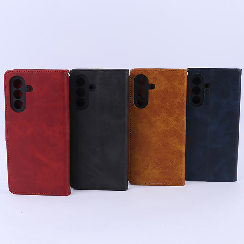 کیف چرمی مگنتی سامسونگ Galaxy A17 محافظ لنزدار - 2