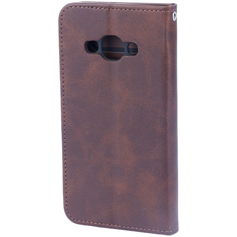 کیف چرمی مگنتی سامسونگ Galaxy J1 Ace محافظ لنزدار - 2