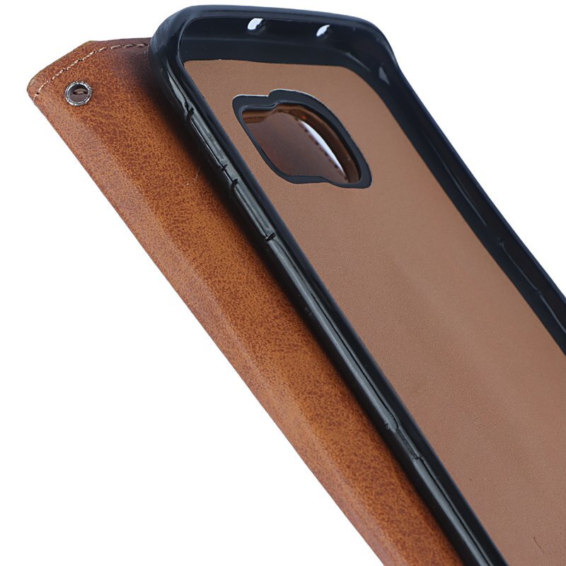 کیف چرمی مگنتی سامسونگ Galaxy S6 Edge - 6