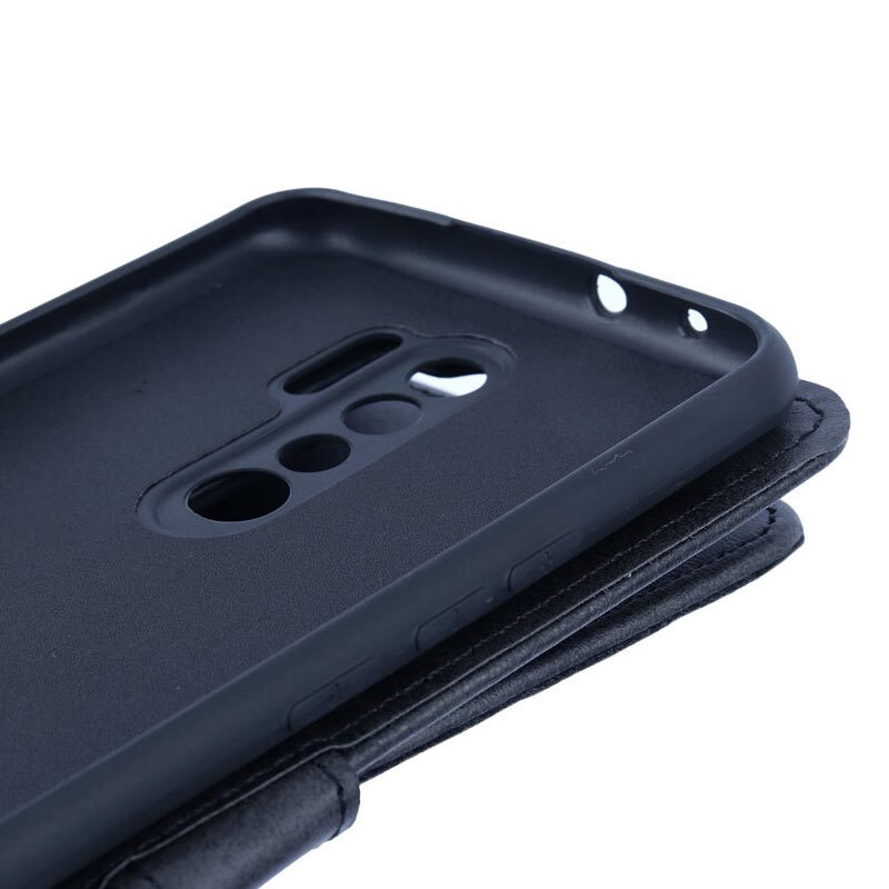 کیف چرمی مگنتی شیائومی Redmi 9 / 9 Prime محافظ لنزدار - 4