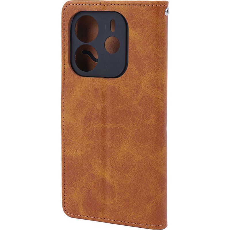 کیف چرمی مگنتی شیائومی Redmi Note 14 محافظ لنزدار - 3