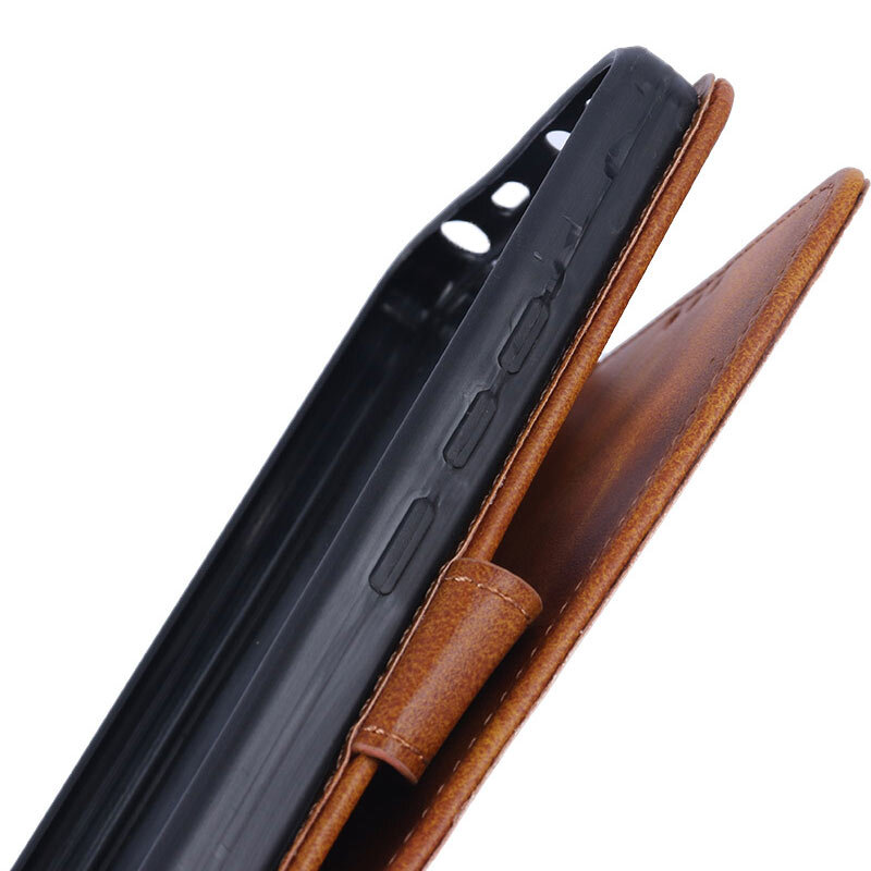 کیف چرمی مگنتی شیائومی Redmi Note 14 محافظ لنزدار - 6