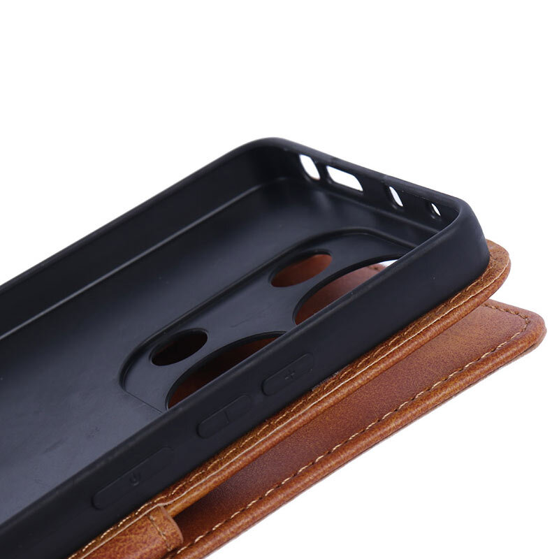 کیف چرمی مگنتی شیائومی Redmi Note 14S محافظ لنزدار - 7