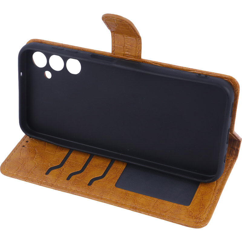 کیف چرمی پوست ماری مگنتی سامسونگ Galaxy A14 4G / A14 5G محافظ لنزدار - 7