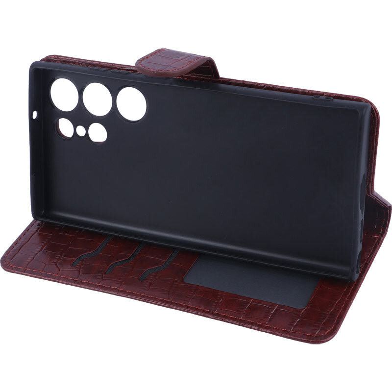 کیف چرمی پوست ماری مگنتی سامسونگ Galaxy S23 Ultra محافظ لنزدار - 8