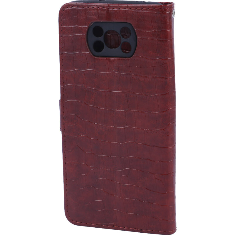 کیف چرمی پوست ماری مگنتی شیائومی Poco X3 / X3 NFC / X3 Pro محافظ لنزدار - 4