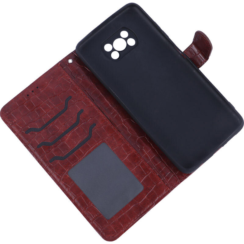 کیف چرمی پوست ماری مگنتی شیائومی Poco X3 / X3 NFC / X3 Pro محافظ لنزدار - 5