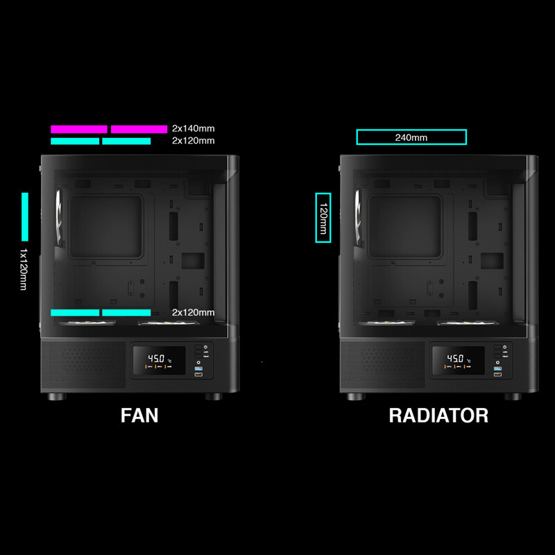 کیس کامپیوتر گیم دیاس ATLAS E2 CG - 8
