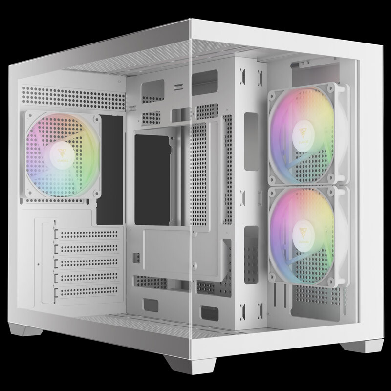 کیس کامپیوتر گیم دیاس AURA GC10M WH ARGB - 2