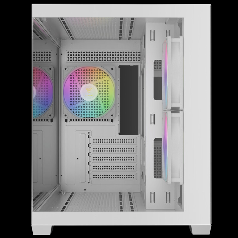 کیس کامپیوتر گیم دیاس AURA GC10M WH ARGB - 3