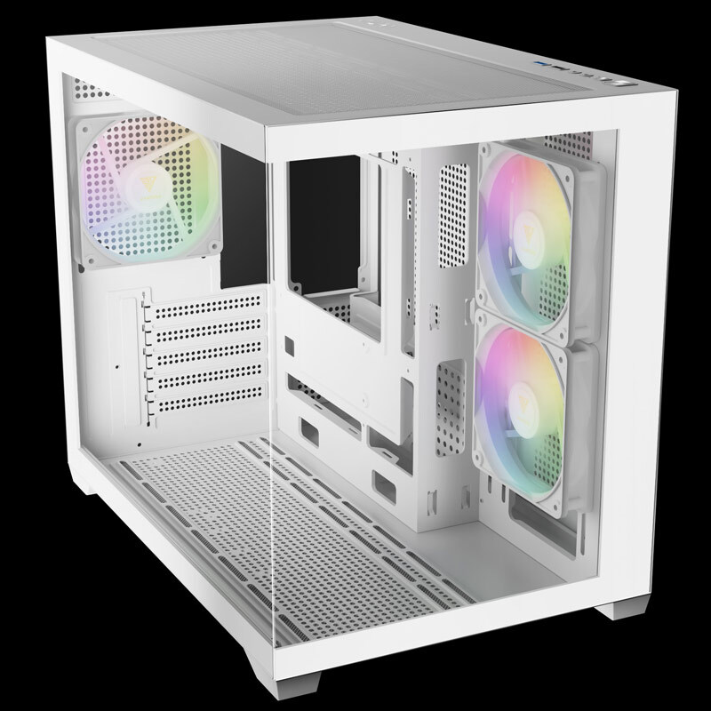 کیس کامپیوتر گیم دیاس AURA GC10M WH ARGB - 4