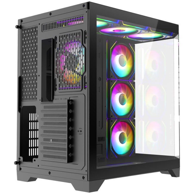 کیس کامپیوتر گیم مکس HYPE-A Black - 5