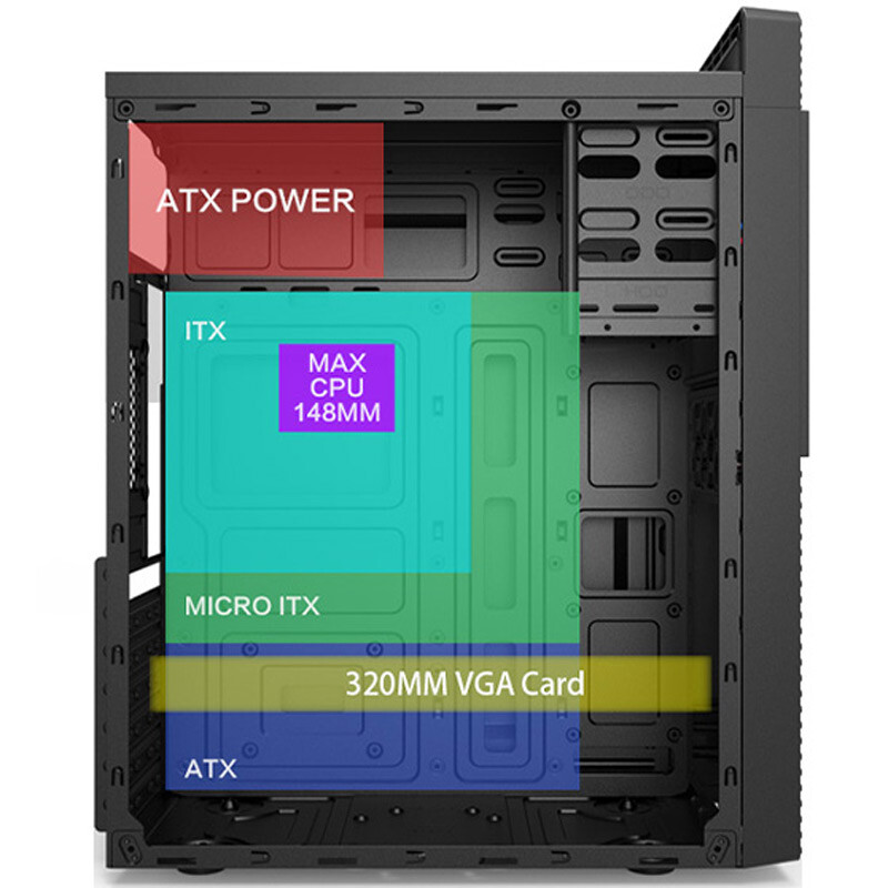 کیس کامپیوتر نوا NC-E130 - 2