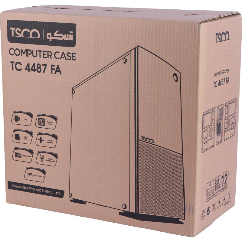 کیس کامپیوتر تسکو TC 4487FA - 2
