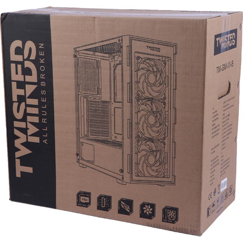 کیس کامپیوتر تویستد مایندز Titan Glass TM-GM-III-B - 2