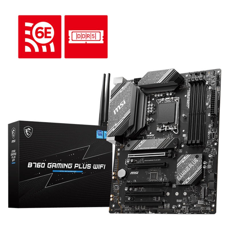 مادربرد ام اس آی B760 GAMING PLUS WIFI DDR5 - 6