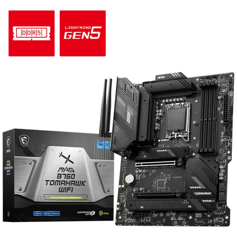 مادربرد ام اس آی MAG B760 TOMAHAWK WIFI DDR5 - 6