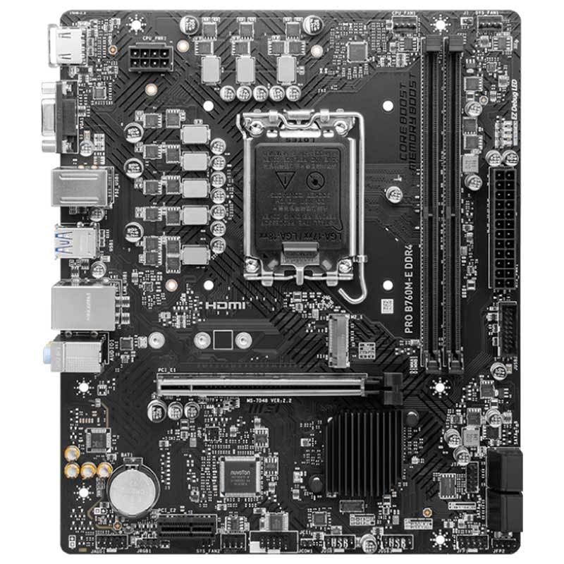 مادربرد ام اس آی PRO B760M-E DDR4 - 3